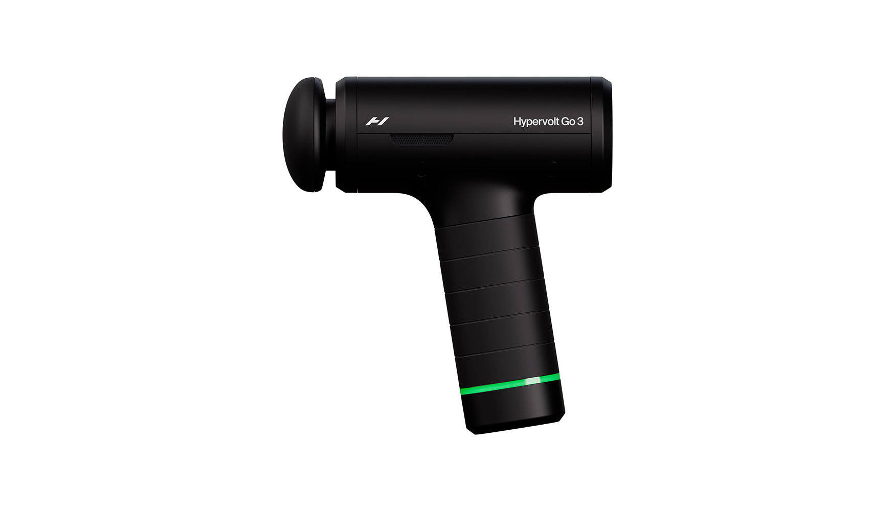 Hypervolt Go 3 handheld percussion massage device with attachments